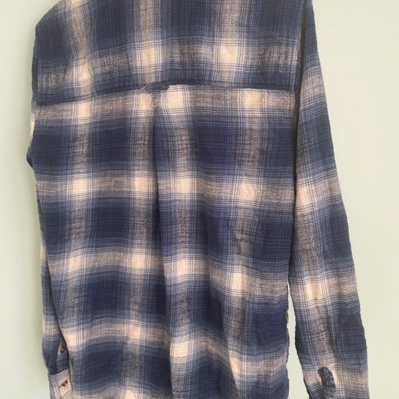 American Eagle Blue Ah-mazingly Soft Bf Flannel - Picture 4 of 4
